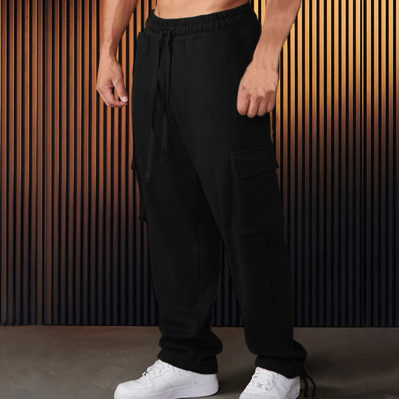 Herren Cargo-Jogginghose mit verstellbarem Bund und praktischen Seitentaschen
