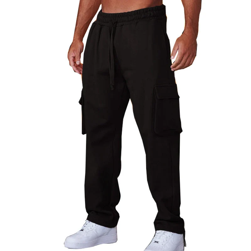 Herren Cargo-Jogginghose mit verstellbarem Bund und praktischen Seitentaschen