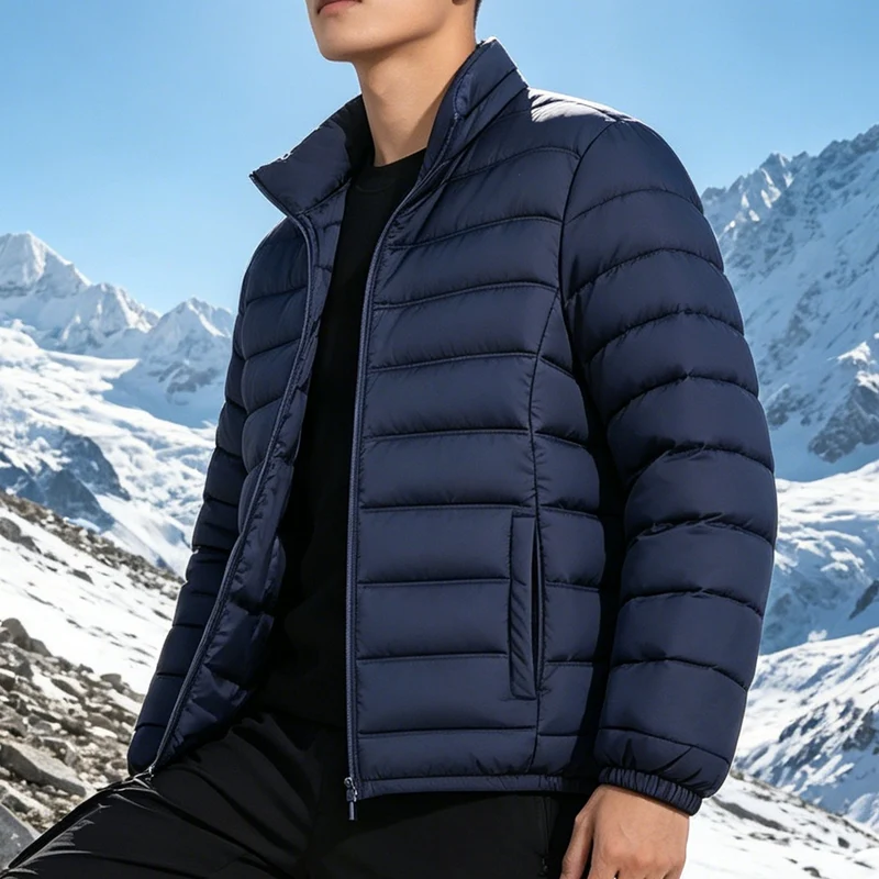 Herren Leichtgewichtige Steppjacke mit Thermo‑Füllung und Stehkragen Nord Taschen