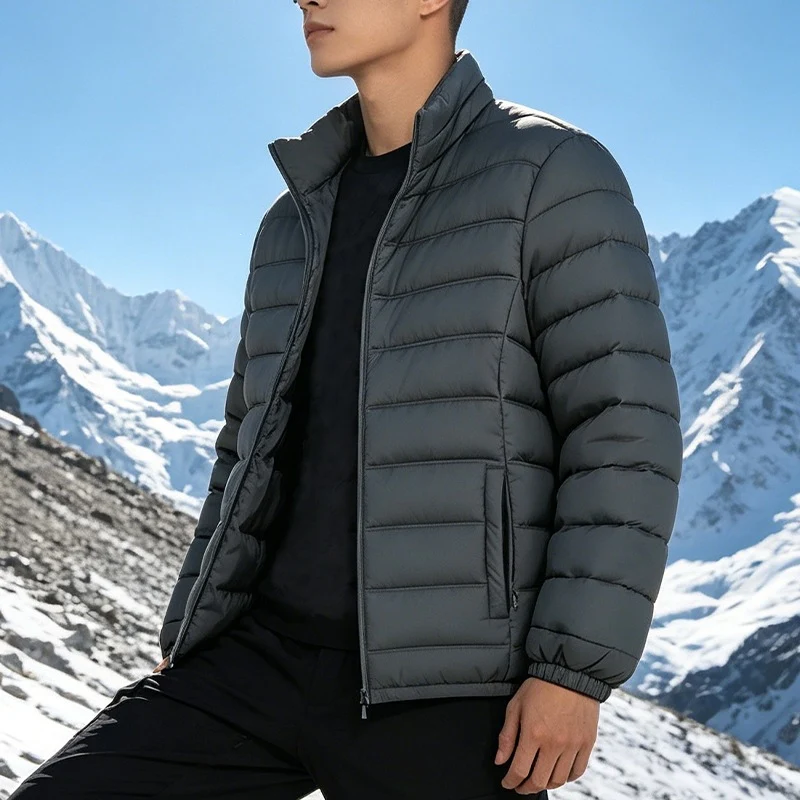 Herren Leichtgewichtige Steppjacke mit Thermo‑Füllung und Stehkragen Nord Taschen