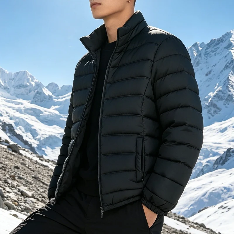 Herren Leichtgewichtige Steppjacke mit Thermo‑Füllung und Stehkragen Nord Taschen