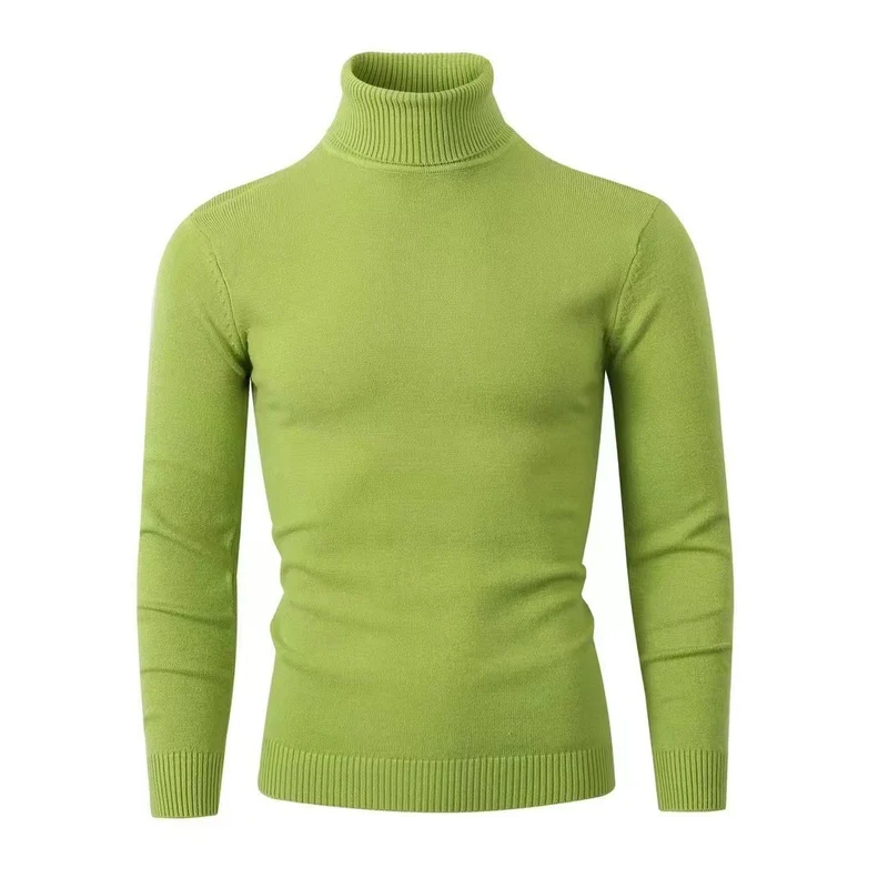 Herren Figurbetonter Rollkragenpullover aus Feinstrick mit geripptem Kragen und Bündchen Nord Taschen