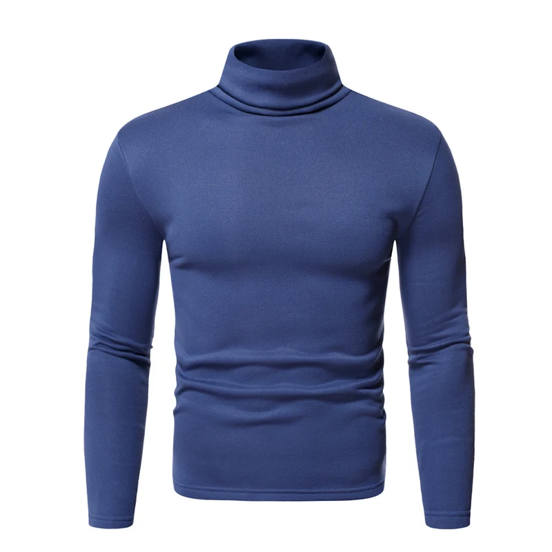 Herren Figurbetonter Rollkragenpullover aus Feinstrick Nord Taschen