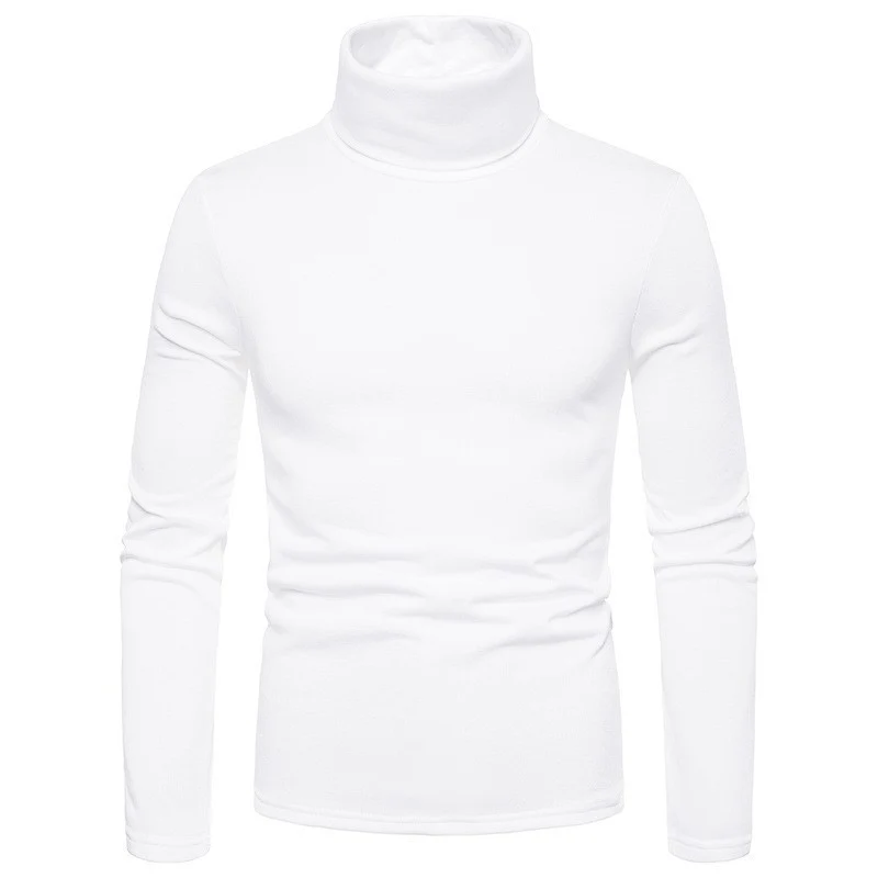 Herren Figurbetonter Rollkragenpullover aus Feinstrick Nord Taschen