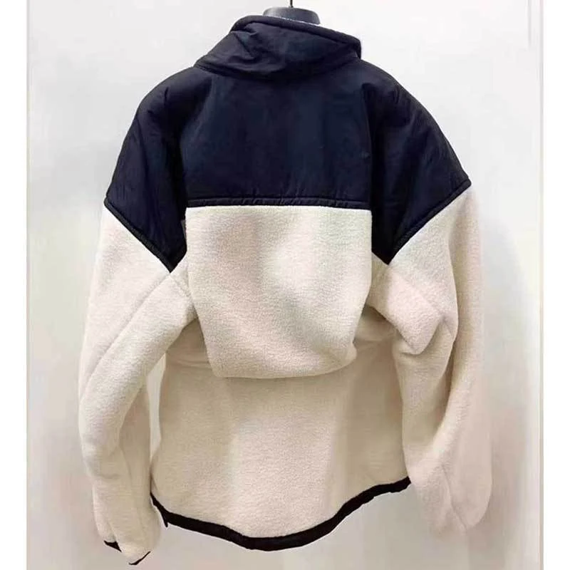 Damen Hybrid-Fleecejacke mit wattiertem Oberteil, Stehkragen und tailliertem Schößchen Nord Taschen