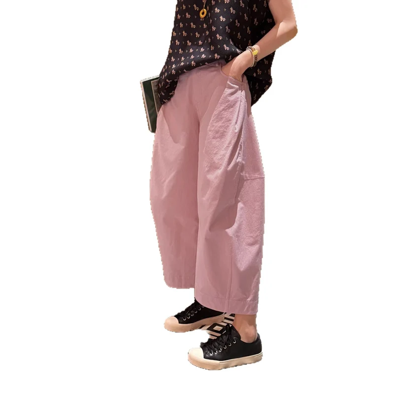 Damen Weite Culotte-Hose mit hoher Taille, Five-Pocket‑Detail & legerer Bundfalte Nord Taschen