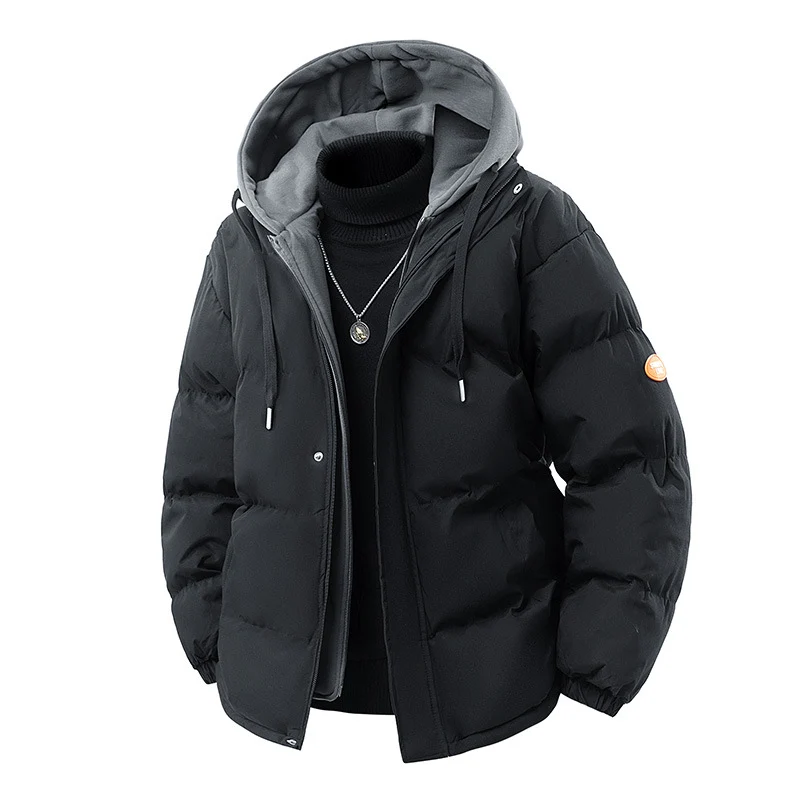Herren Gepolsterte Wintersteppjacke mit integrierter Kapuzen-Innenlage und winddichter Thermofüllung Nord Taschen