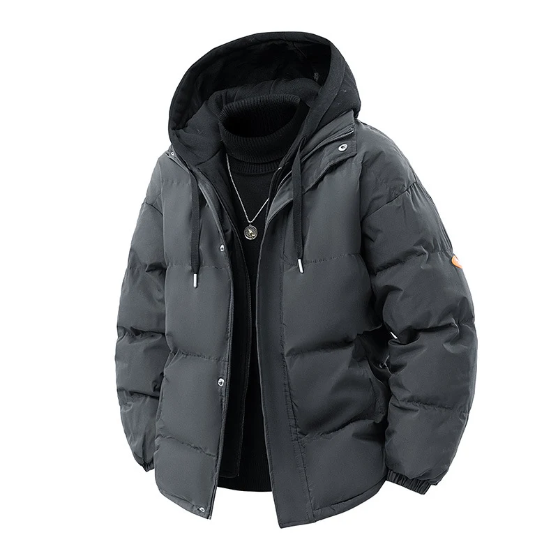 Herren Gepolsterte Wintersteppjacke mit integrierter Kapuzen-Innenlage und winddichter Thermofüllung Nord Taschen