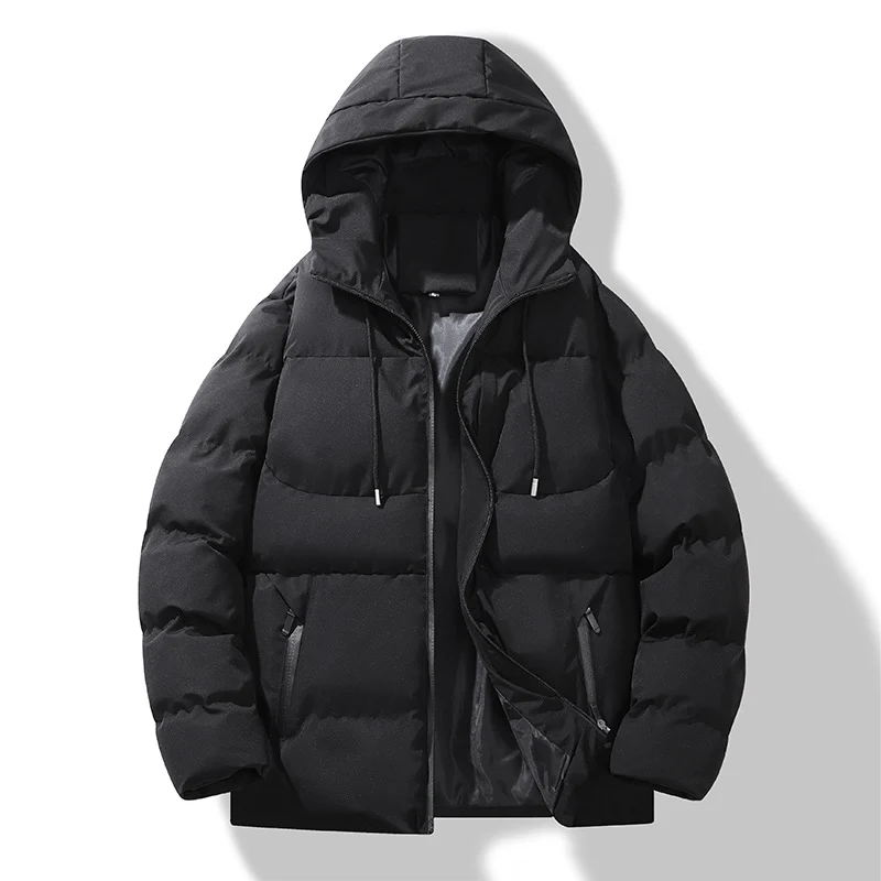 Herren Gepolsterte Steppkapuzenjacke mit Thermofüllung und winddichter Außenhaut Nord Taschen
