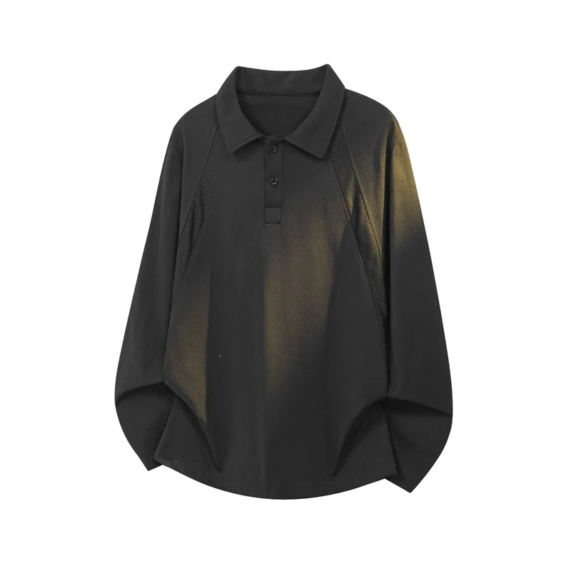 Herren Freizeit-Polokragen-Shirt mit Mesh-Einsätzen und Raglanärmeln Nord Taschen