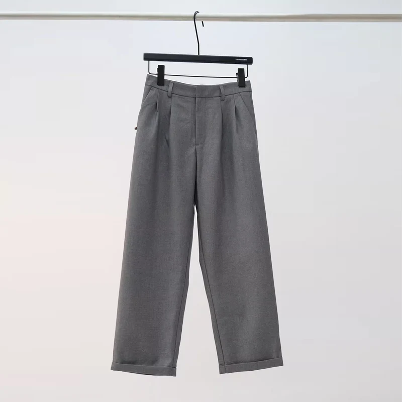 Damen Culotte-Anzughose mit Bundfalten und Umschlag Nord Taschen