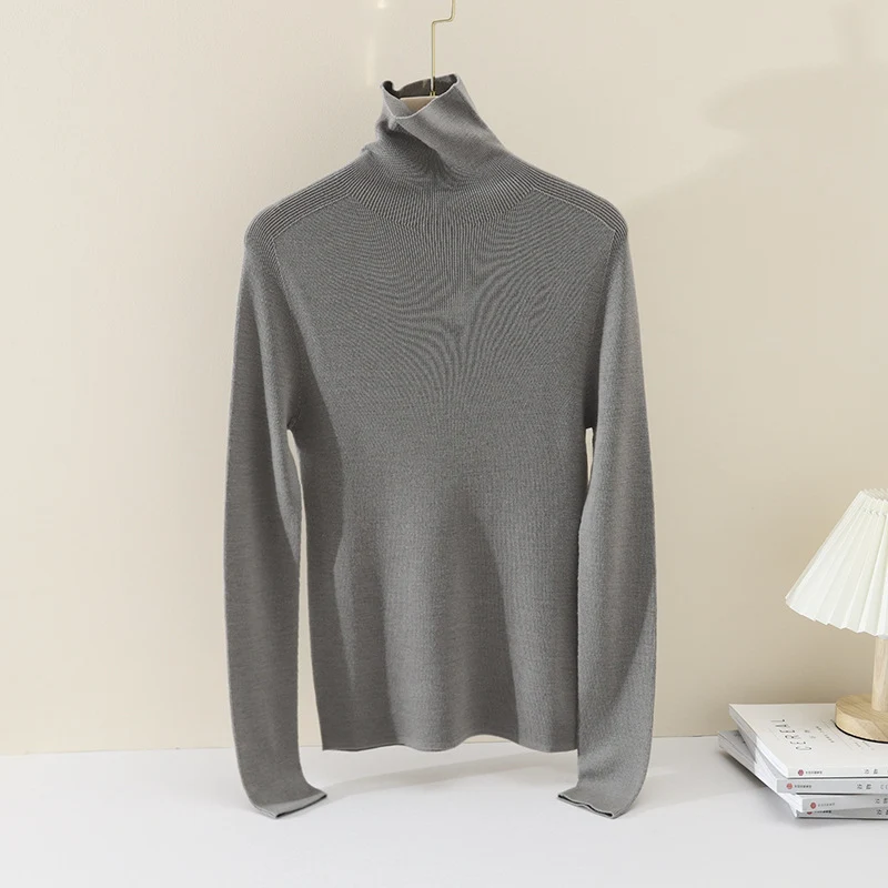 Damen Schlanker Feinstrick-Rundhalspullover mit Raglan-Schultereinsatz Nord Taschen