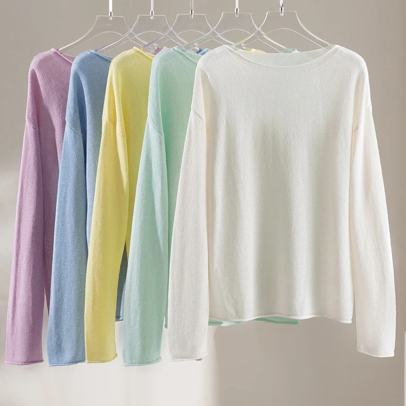 Damen Lockeres Boatneck-Feinstrickshirt mit überschnittenen Schultern & kaschierendem Fall Nord Taschen