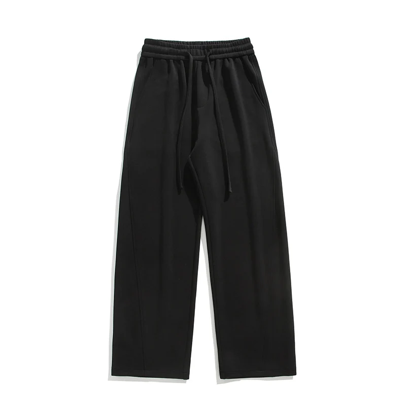Damen Weite Loungehose mit hoher Taille aus Fleece, Tunnelzug und Seitentaschen Nord Taschen