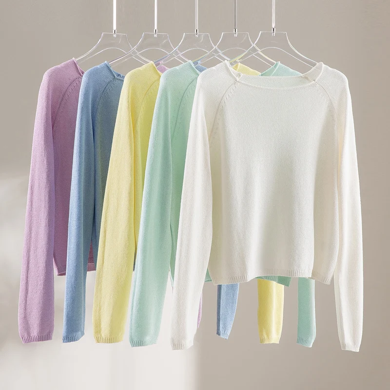 Damen Feinstrickpullover mit Raglanärmeln und weiter Passform Nord Taschen