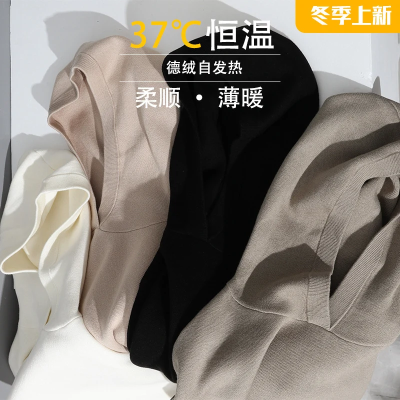 Damen Leichter Baumwoll-Mix Rundhals-Pullover mit minimalistischem Schnitt Nord Taschen