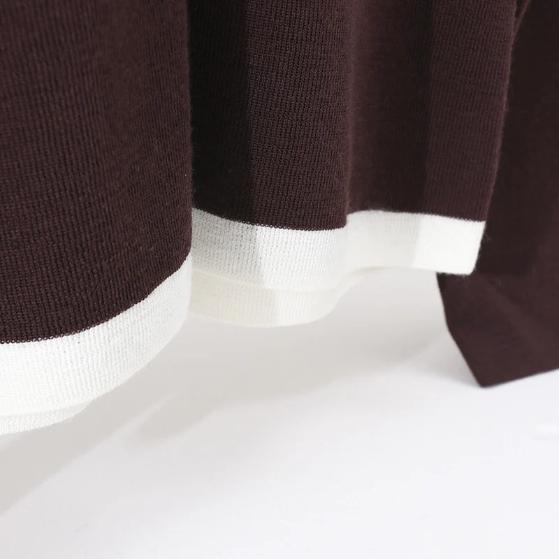 Damen Layer-Look Feinstrick-Longsleeve mit Henley-Knopfleiste Nord Taschen