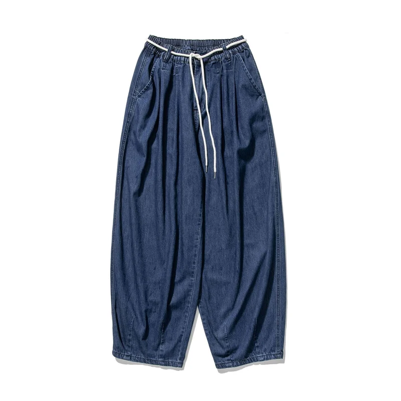 Herren Extraweite Baggy-Hose mit Tunnelzugbund und umgeschlagenem Saum Nord Taschen