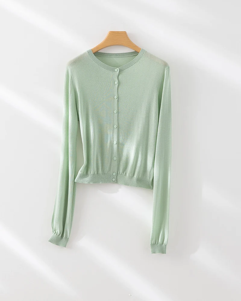 Damen Feinstrick-Cardigan mit Rundhalsausschnitt und taillierter Silhouette Nord Taschen