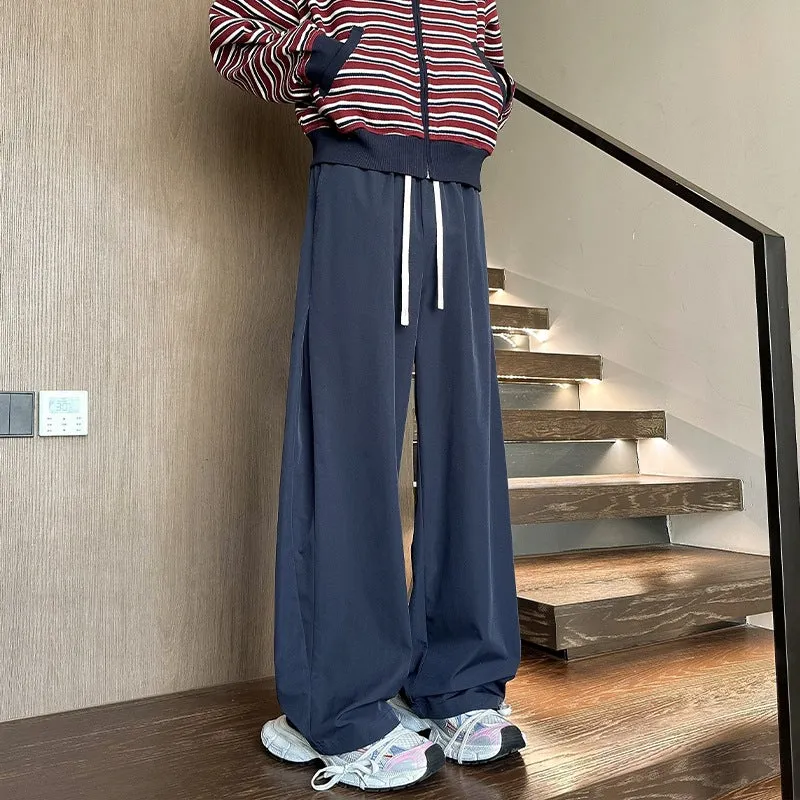 Damen Weit geschnittene Loungehose mit hohem Elastikbund und Kordelzug Nord Taschen