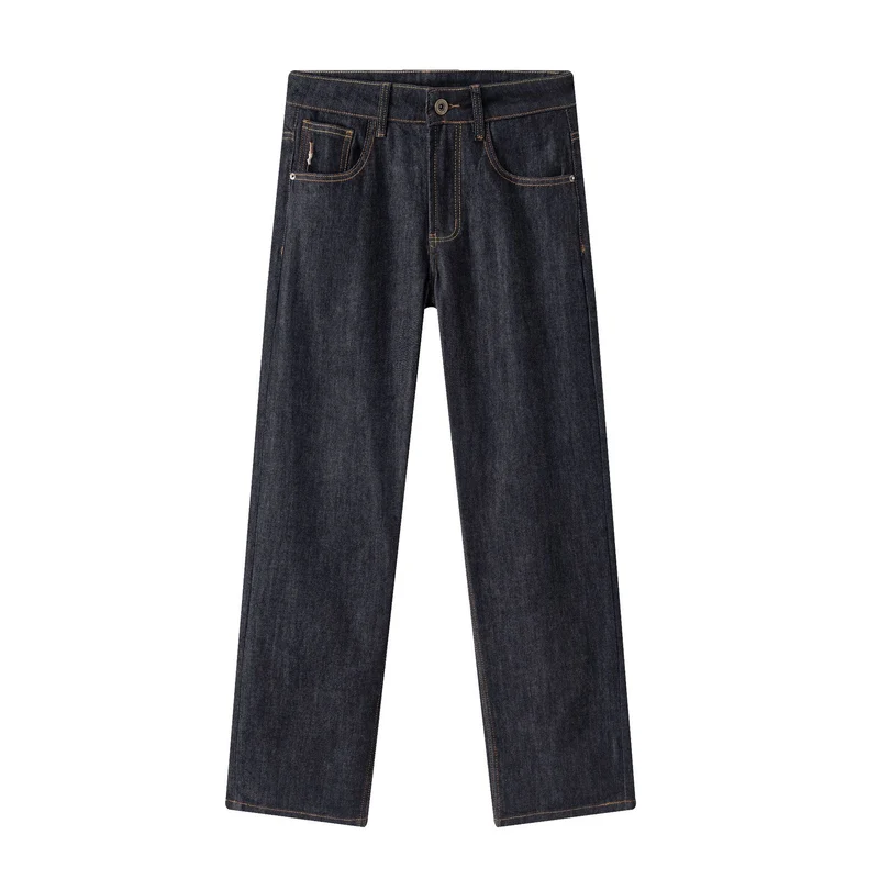 Damen hochtaillierte gerade Jeans aus Premium-Denim Nord Taschen
