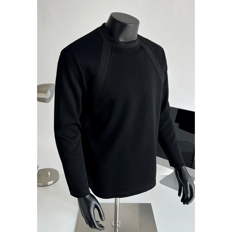 Herren Feinstrick-Sweatshirt mit Raglanärmeln und strukturierter Schulterpasse Nord Taschen