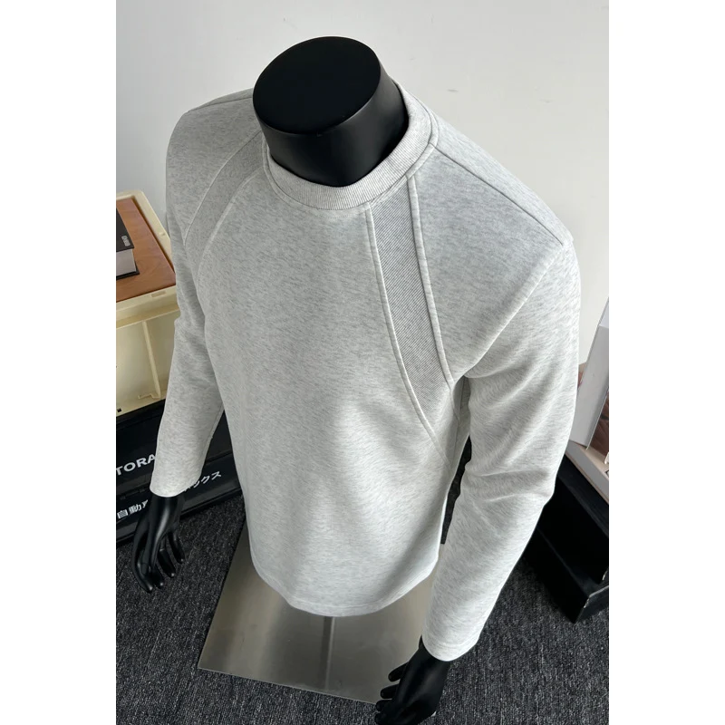 Herren Feinstrick-Sweatshirt mit Raglanärmeln und strukturierter Schulterpasse Nord Taschen