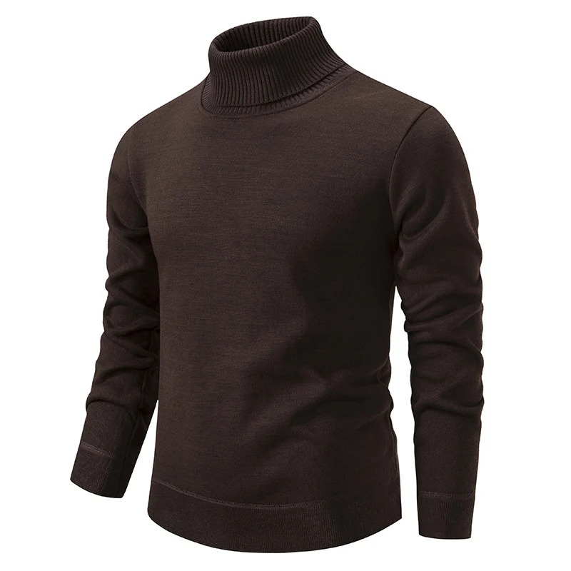 Herren Feinstrick Rollkragenpullover mit schmaler Passform und gerippten Bündchen Nord Taschen