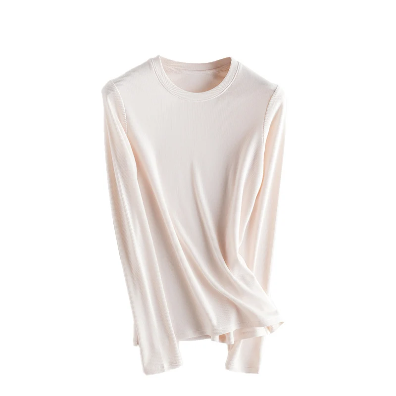 Damen Feines Ripp-Langarmshirt mit Rollkragen und Volantkanten Nord Taschen