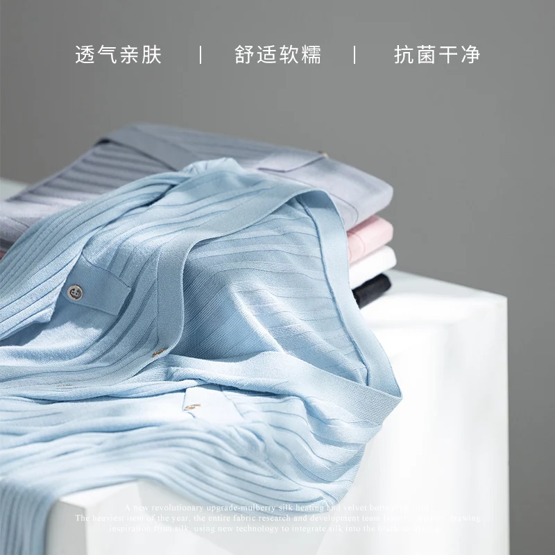 Damen Feiner gerippter Knopfcardigan mit V‑Ausschnitt und Brustklappen Nord Taschen