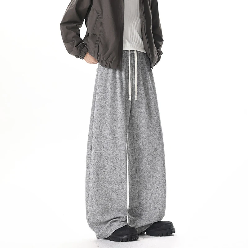 Damen Extraweite Strick-Loungehose mit Tunnelzug und elastischem Bund Nord Taschen