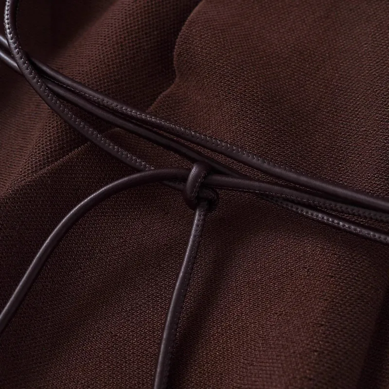 Damen Wickelcardigan aus Feinstrick mit Kimonoärmeln und Taillengürtel Nord Taschen