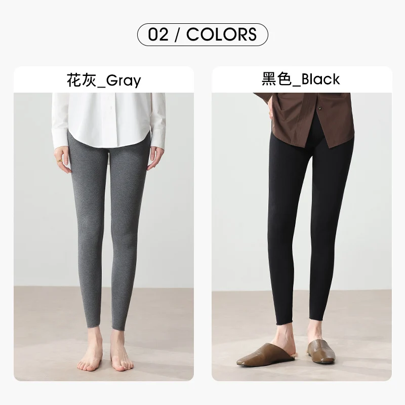 Damen Feine Thermo-Leggings mit hohem Elastikbund und enger Silhouette Nord Taschen