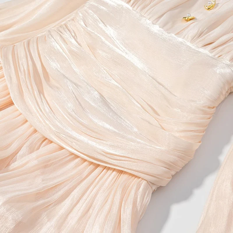 Damen Romantisches Volantminikleid mit Taillen-Korsett und Ballonärmeln Nord Taschen