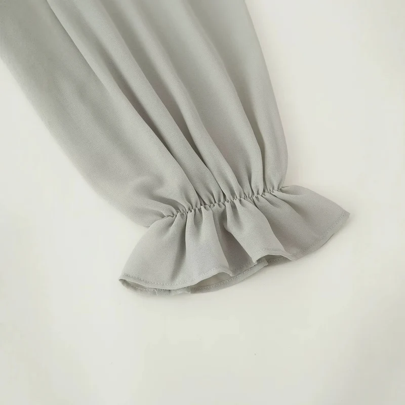 Damen Romantisches Volant‑Chiffon‑Minikleid mit Paillettenbesatz Nord Taschen