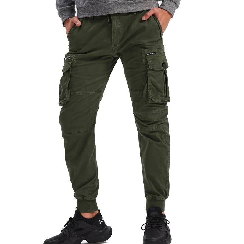 Herren Cargo-Jogginghose mit Multifunktionstaschen, elastischen Bündchen und tapered Fit Nord Taschen