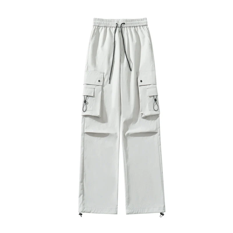 Herren Cargo-Freizeithose mit weitem Bein, Multitaschen und Tunnelzug Nord Taschen