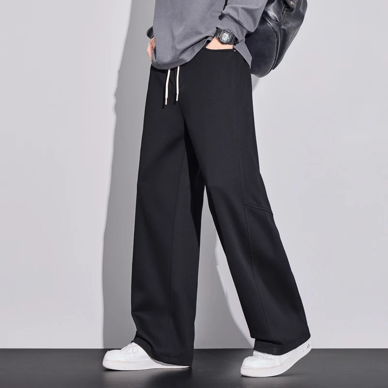Herren weite Cargo-Sweathose aus angerautem Sweat mit Kordelzug Nord Taschen