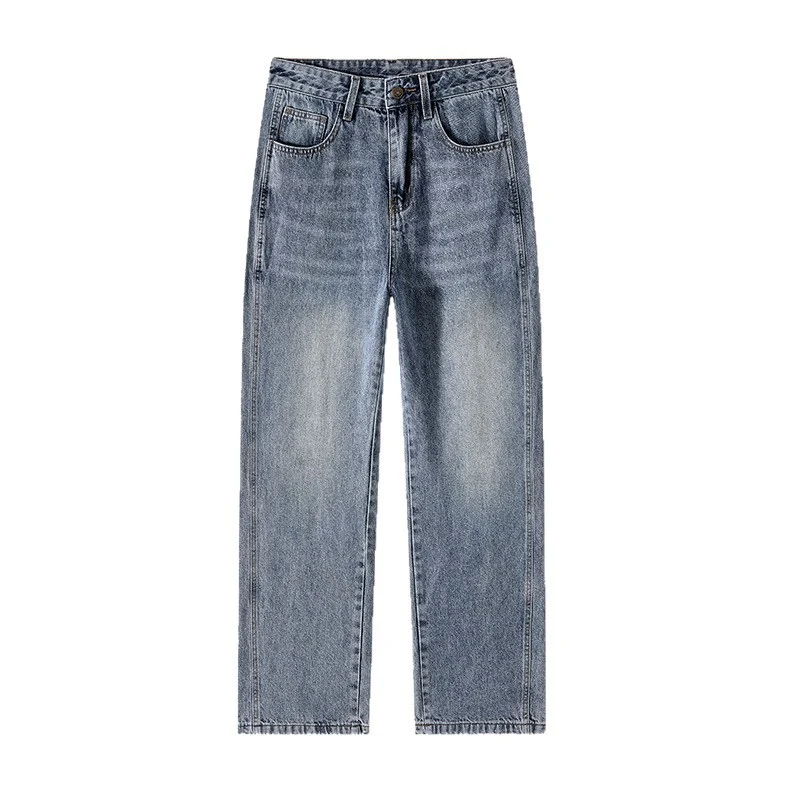 Herren Weite Baggy-Jeans im Used-Look mit Relaxed‑Sitz und geradem Bein Nord Taschen