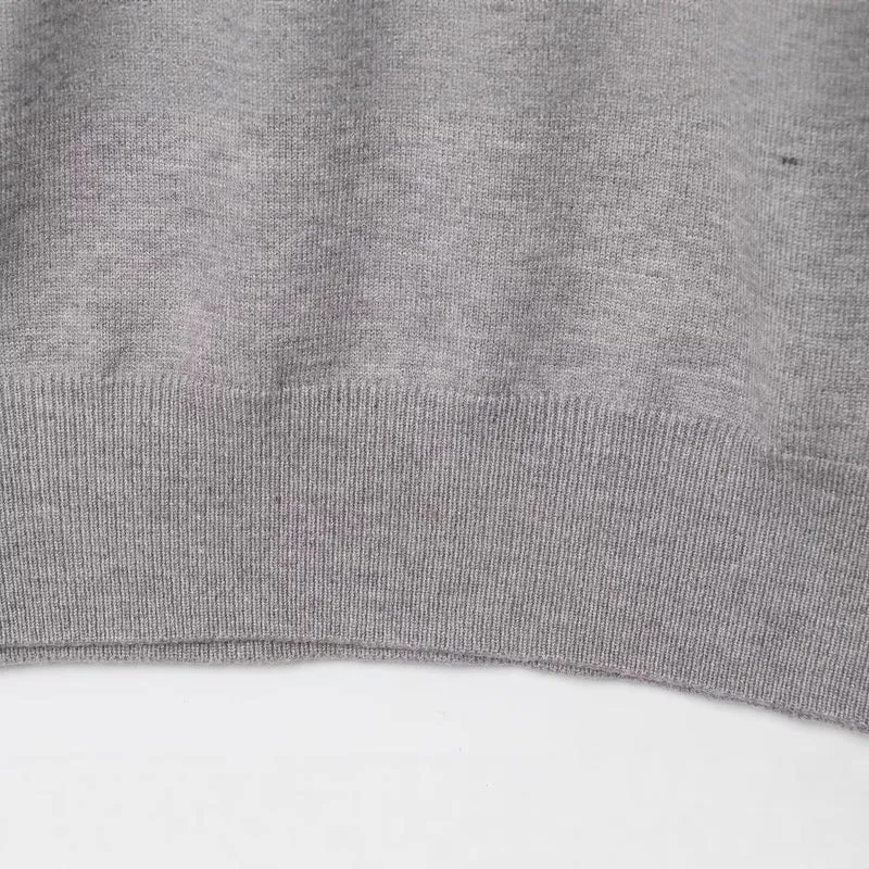 Damen Oversize Pullover mit weitem Rundhalsausschnitt und Rippbündchen Nord Taschen