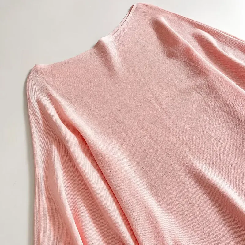 Damen Oversize-Poncho mit Fledermausärmeln und gerafftem Saum Nord Taschen