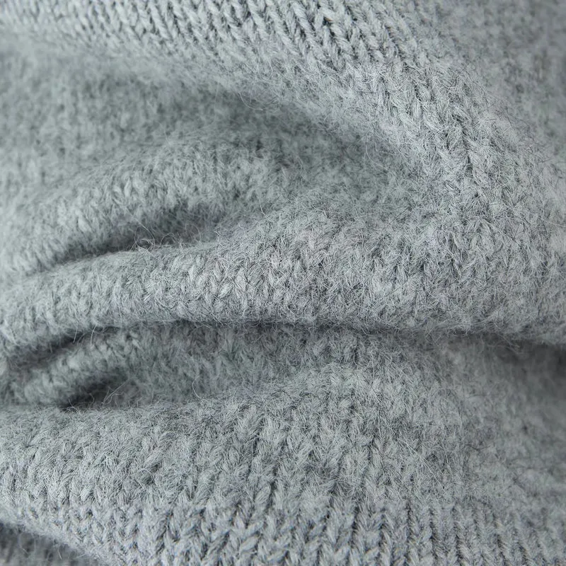 Damen Oversize Mohair‑Optik Pullover mit Rundhalsausschnitt und Raglanärmeln Nord Taschen