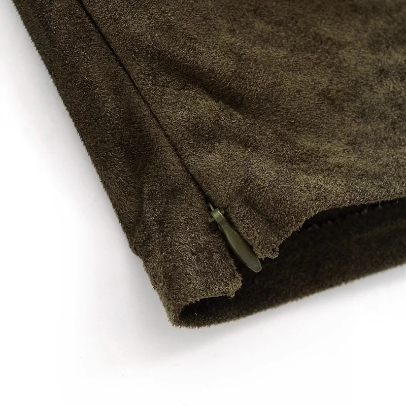 Damen Oversize-Langarmshirt aus Veloursoptik mit asymmetrischem Saum Nord Taschen