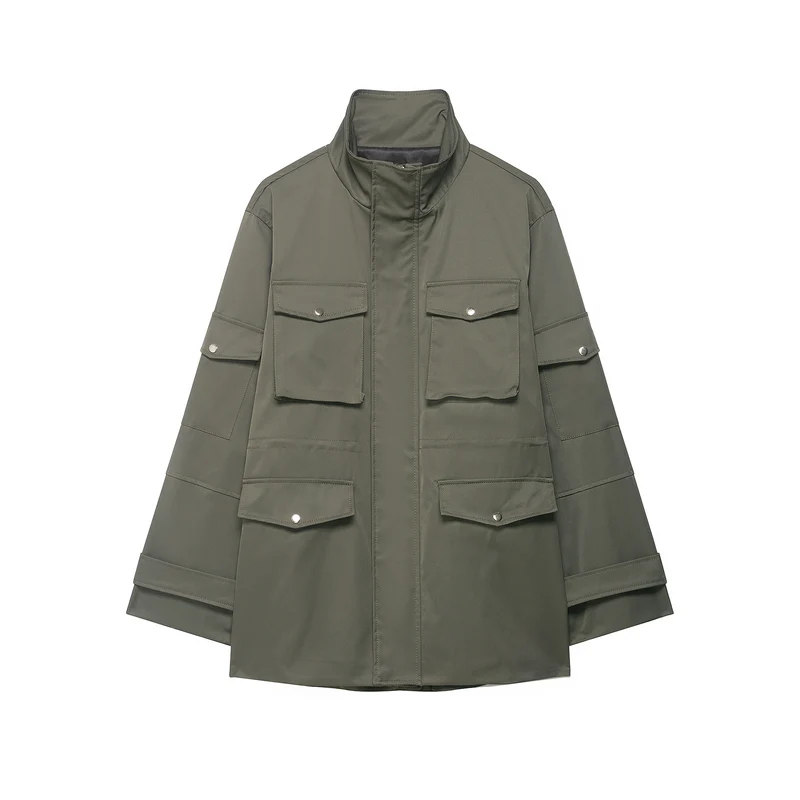 Damen Utility-Parka mit aufgesetzten Pattentaschen und hohem Stehkragen Nord Taschen