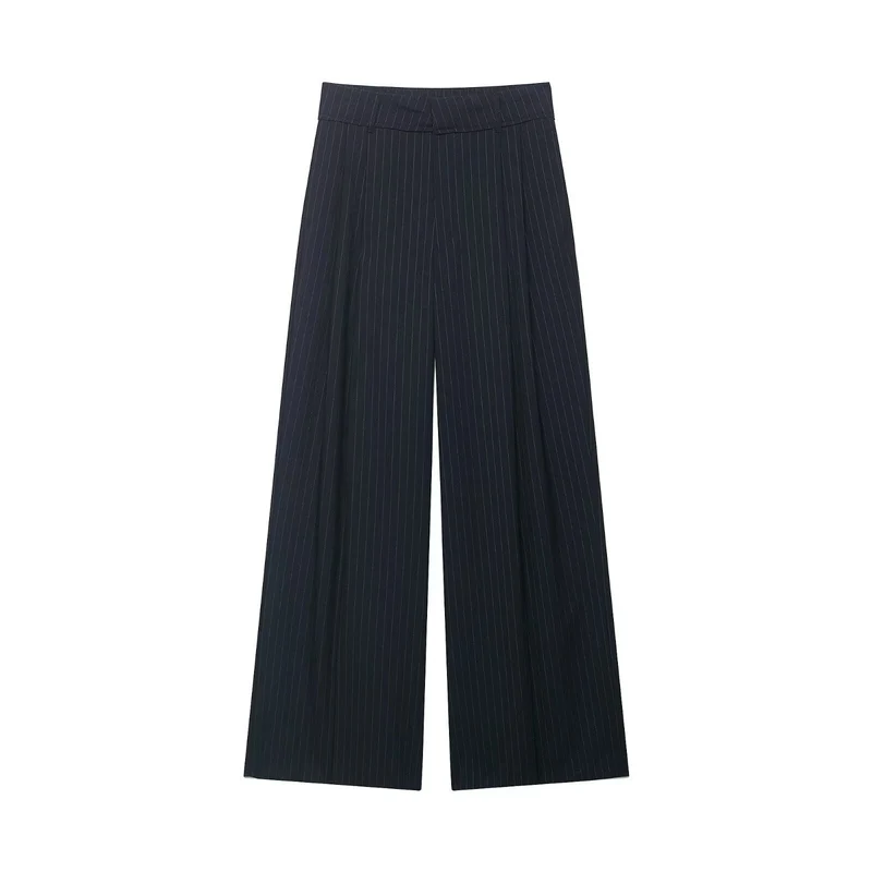 Damen Weite High‑Waist‑Palazzohose aus fließendem Jersey Nord Taschen