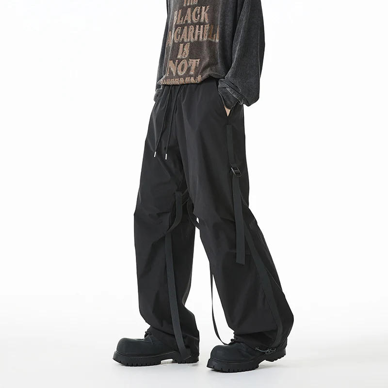 Damen Weite Tech-Cargo-Hose mit Tunnelzugbund, Beinriemen und wasserabweisender Nylon‑Optik Nord Taschen