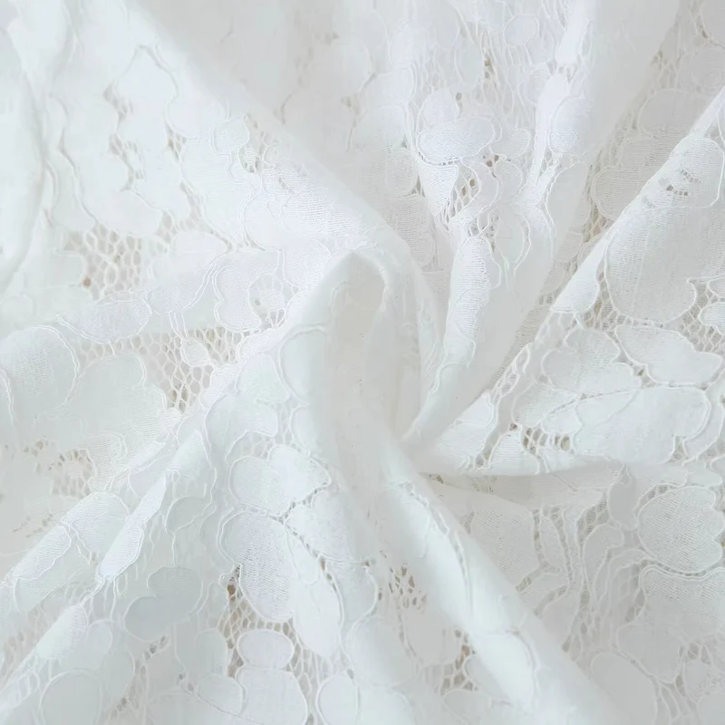 Damen Spitze Jacke mit Stehkragen, chinesischen Knoten und transparentem Floral-Design Nord Taschen