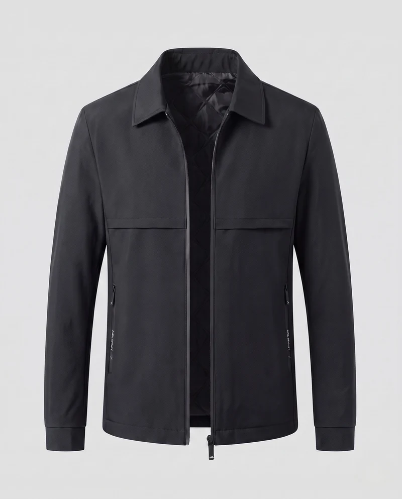 Elegante Übergangsjacke für Herren mit gestepptem Futter Nord Taschen
