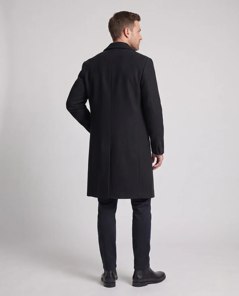 Herren eleganter Wollmantel Nord Taschen