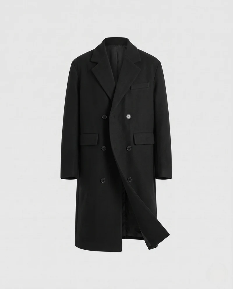 Herren eleganter Wollmantel Nord Taschen